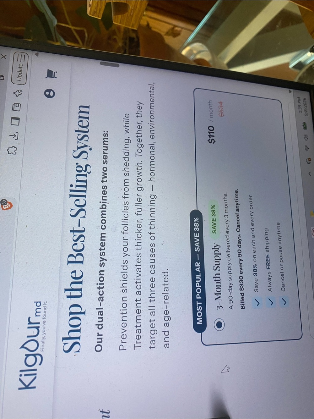 15.6-inch Laptop in White – System Display